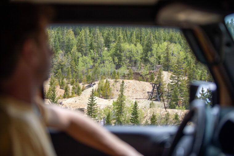 Historic mining ruins hidden above Black Hawk, Colorado.